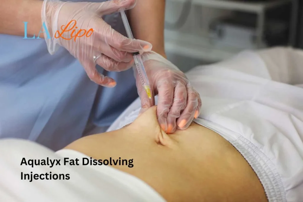woman having fat dissolving injections Enfield Island Village in the stomach